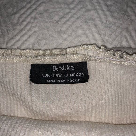 Bershka Cream Crop Top - Picture 3 of 6
